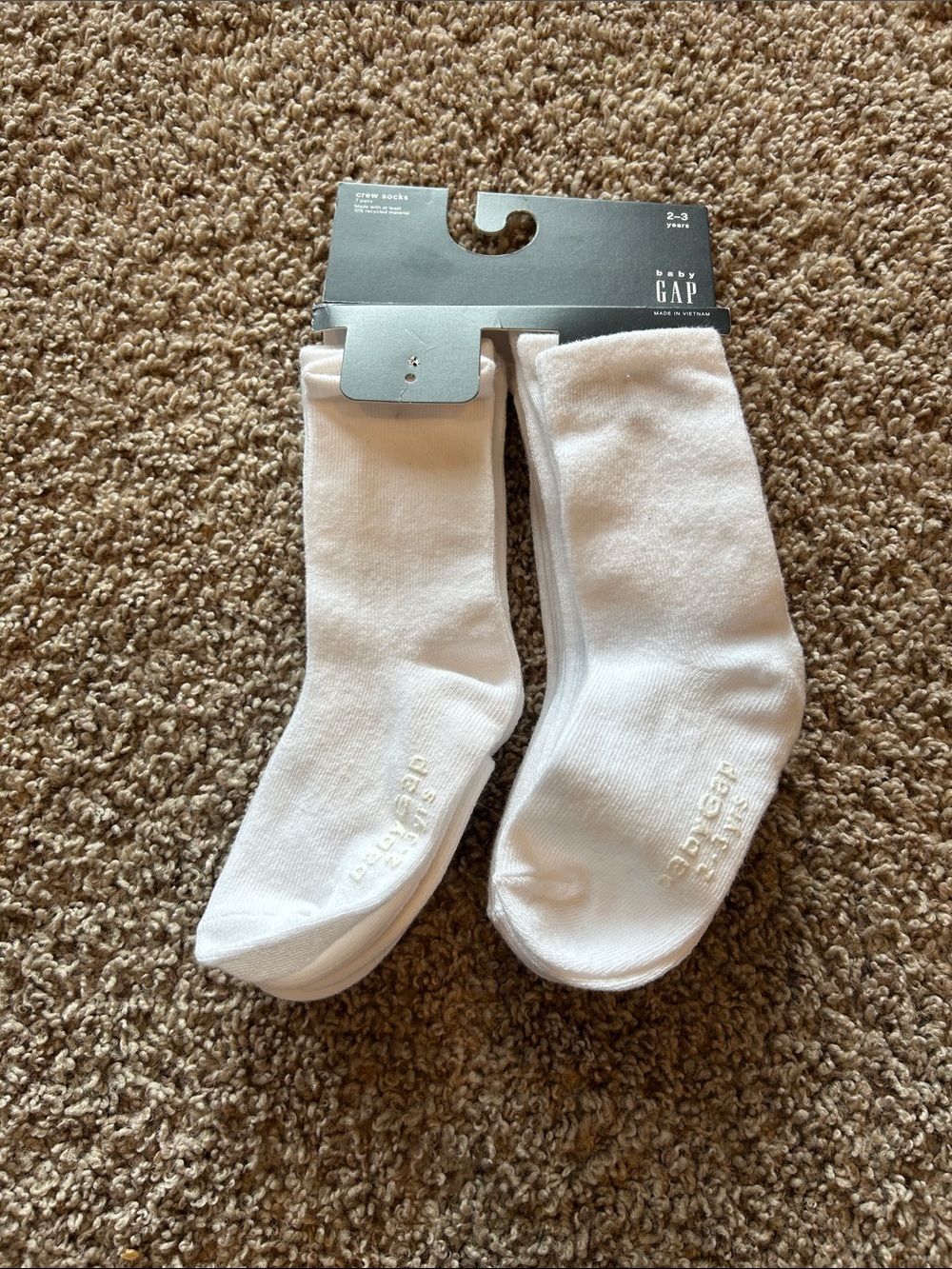 Baby Gap 2-3year crew socks